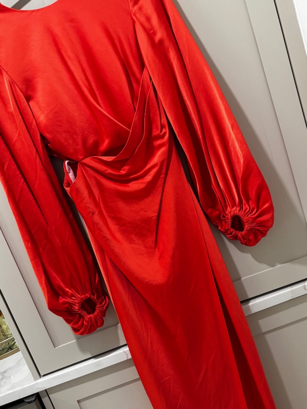 Maxi orange reddish dress